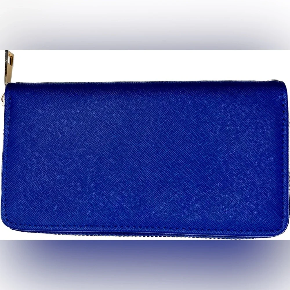 Beautiful Kate Spade ♠️ Cameron Street Stacy Bifold Wallet Dark Blue, Excel Cond - Picture 2 of 12